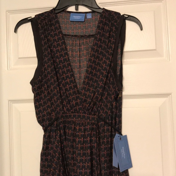 NWT Simply Vera Black Pattern Dress - Picture 6 of 8